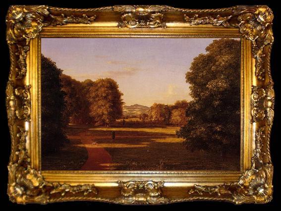 framed  Thomas Cole The Gardens of Van Rensselaer Manor House, ta009-2